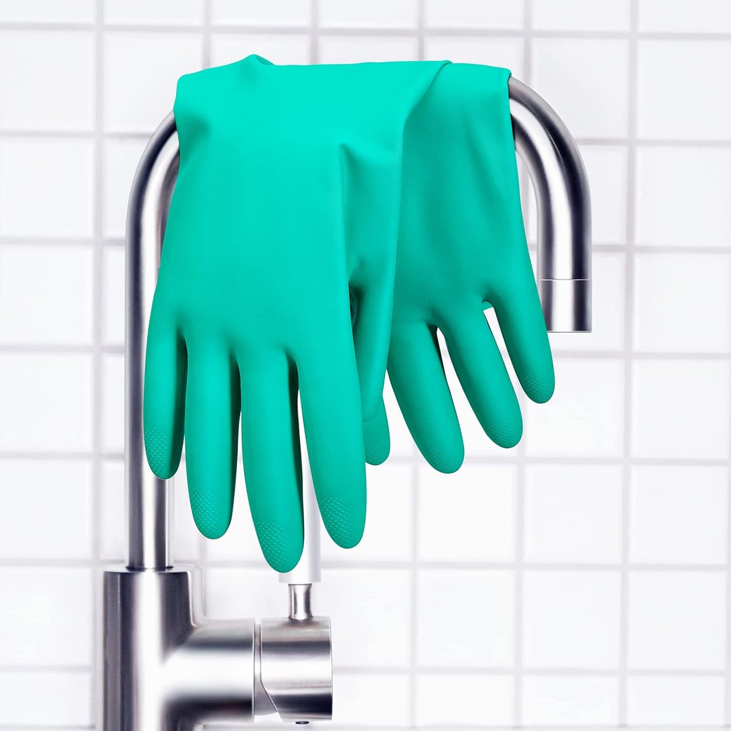 ThxToms Chemical Resistant Nitrile Gloves, Resist Household Acid, Alkali, Solvent and Oil, Latex