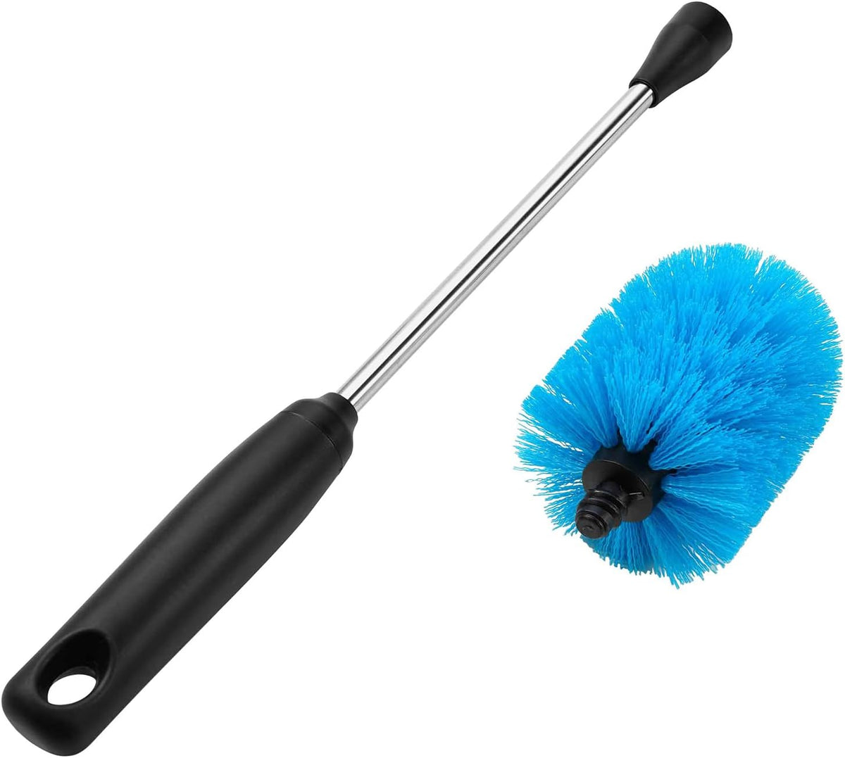 Stainless Steel Bottle Brush with Replaceable Head, Long Handle Scrub Brush for Water Bottles
