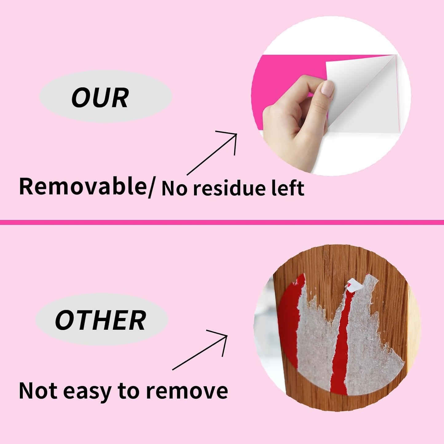STARLIBOO 3"X5" Rectangle Neon Colored Labels, Removable Moving Labels for Boxes, Permanent