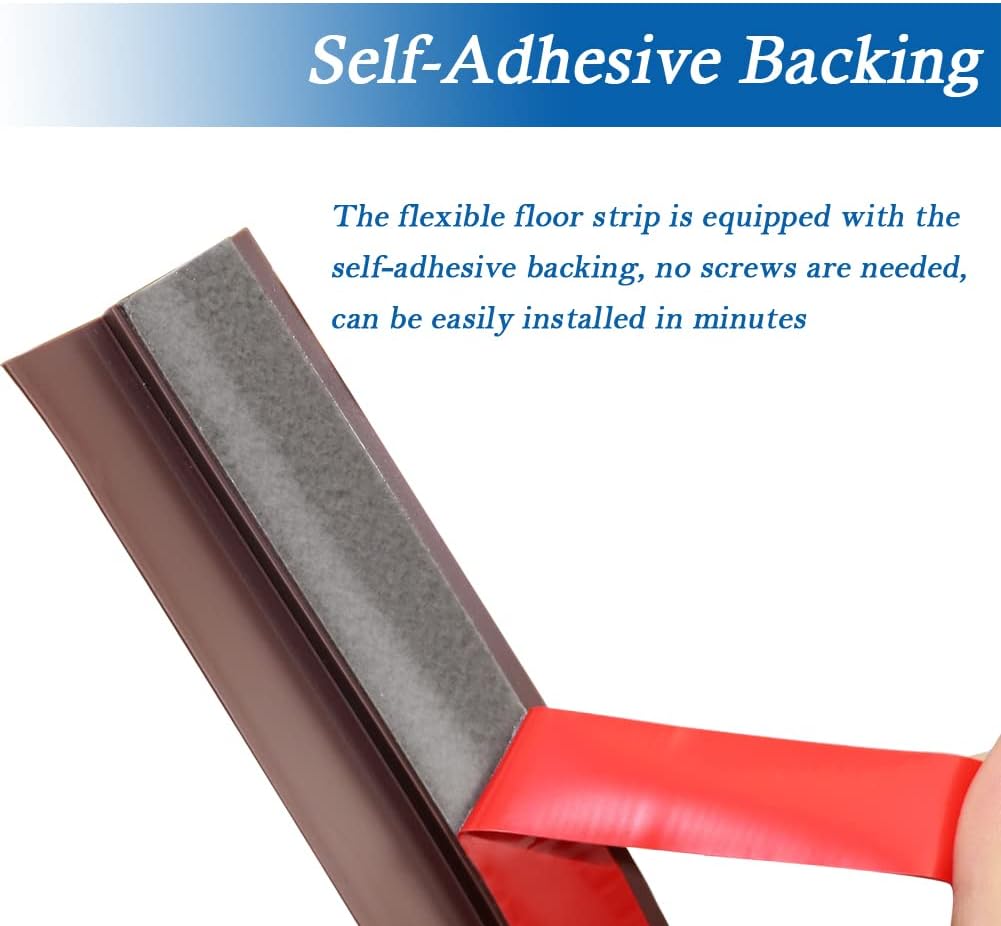 Floor Transition Strip Self Adhesive Carpet & Flooring Transitions Edging Trim Strip PVC Threshold