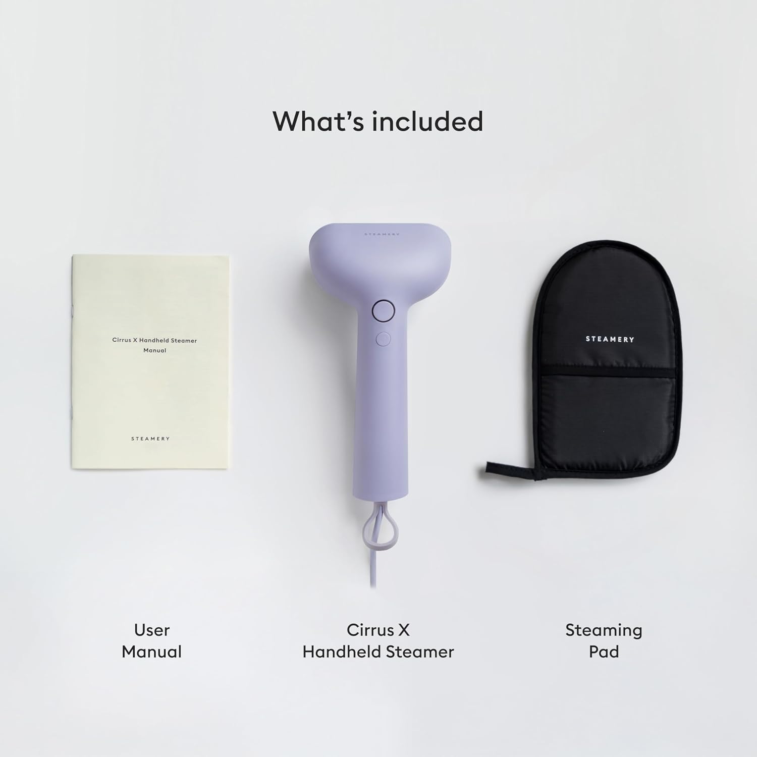 Steamery Handheld Clothes Steamer Cirrus X, 1200W, Steam Output 20g/min, Heat up in 20 Seconds