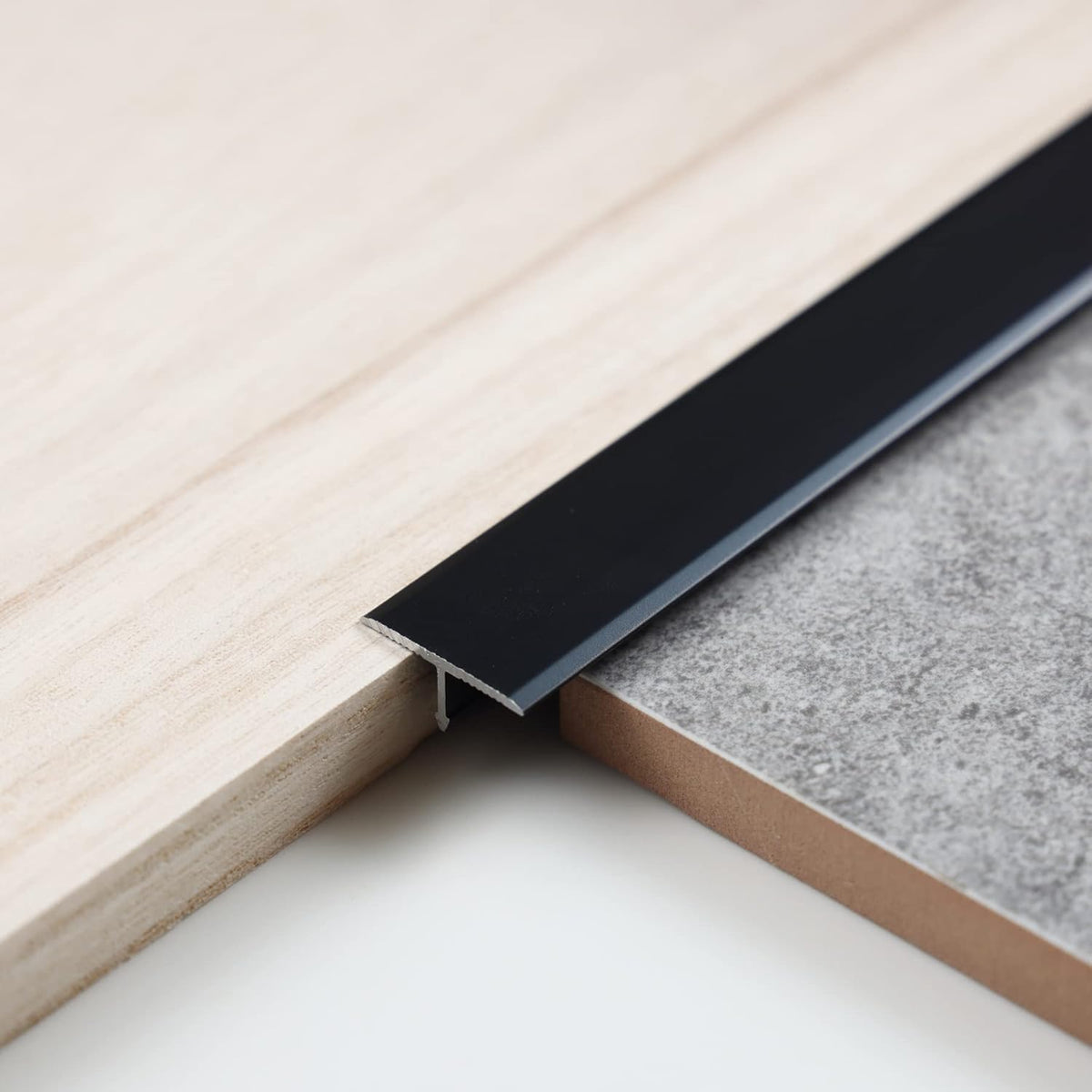 3Pcs Aluminum T Molding Trim & Floor Transition Strips, Flat Divider Strip for Door Threshold and