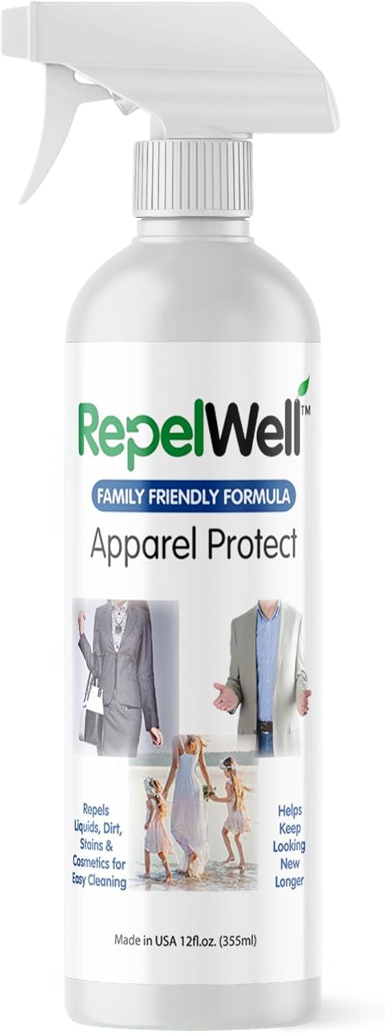 Apparel Protect (12oz) Stain & Water Repellent Spray – Non-Toxic, Eco-Friendly, Pet-Safe Sprays for