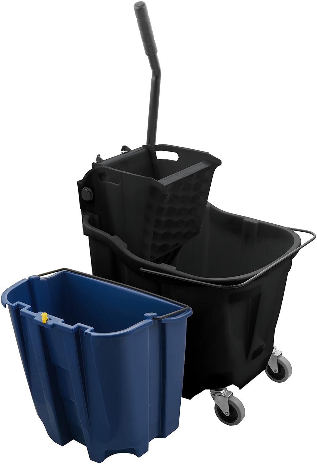 Carlisle FoodService Products Omnifit Mop Bucket with Side Press Wringer and Soiled Water Insert