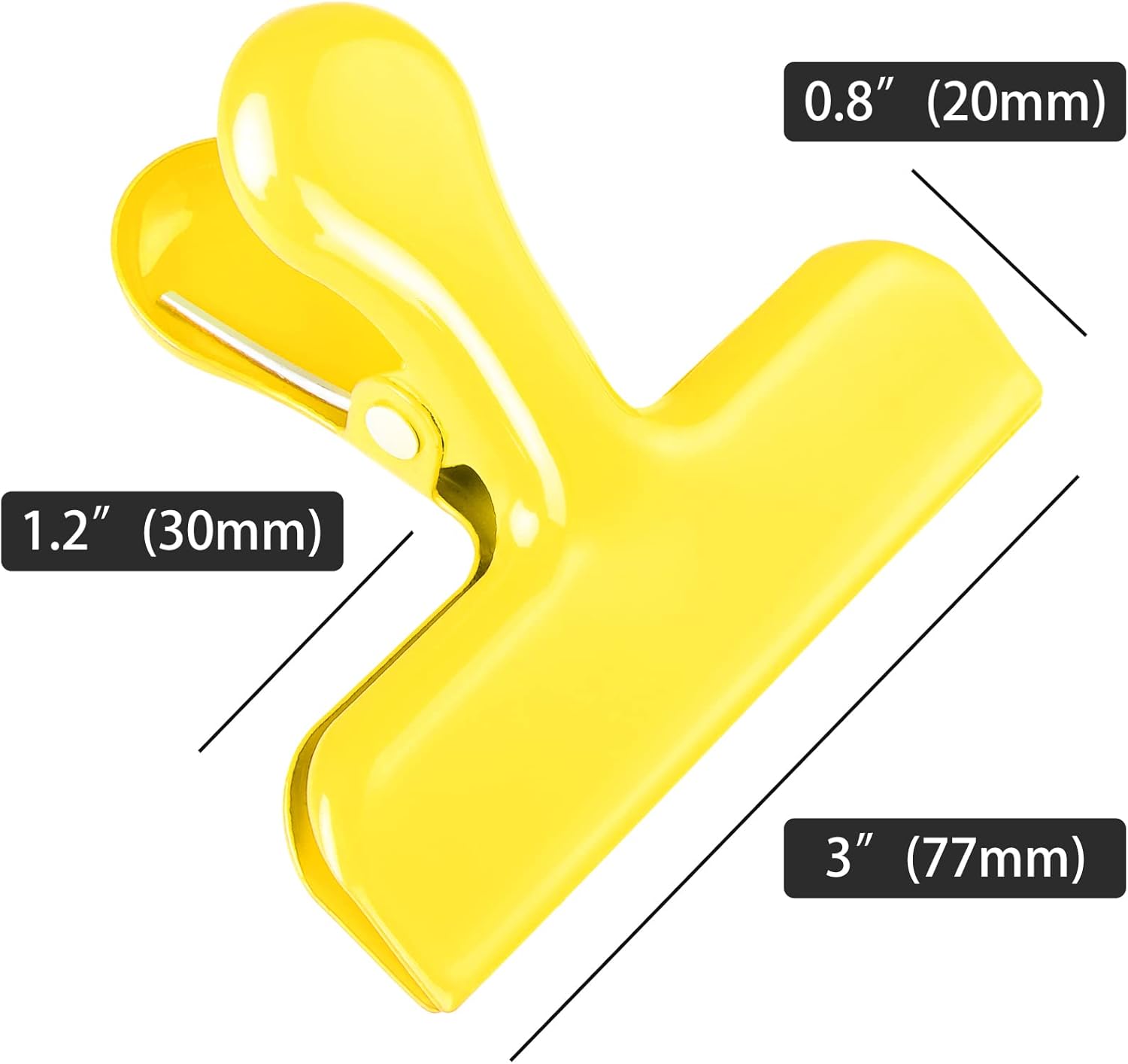 Bag Clips Heavy Duty Stainless Steel Chip Clips, Food Bags Clamp Great for Kitchen Office to Seal