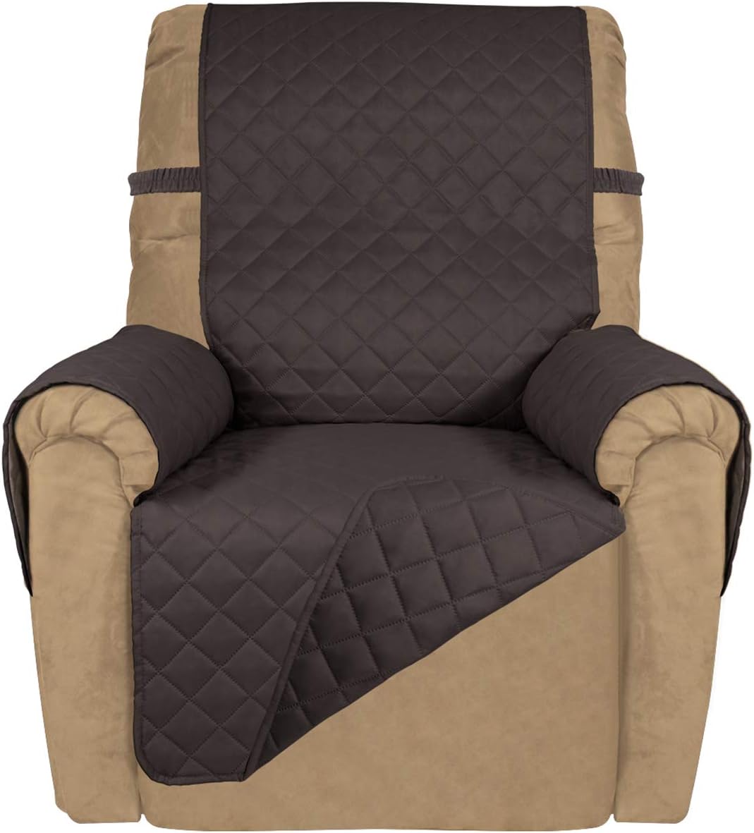PureFit Reversible Quilted Sofa Cover, Water Resistant Slipcover Furniture Protector, Washable