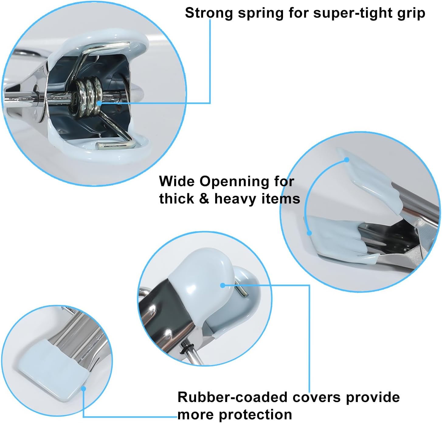 15/30/50Pcs Upgrade Double Head Clamp Dipped Clothespin for Laundry Hooks with Clips, Boot Holder