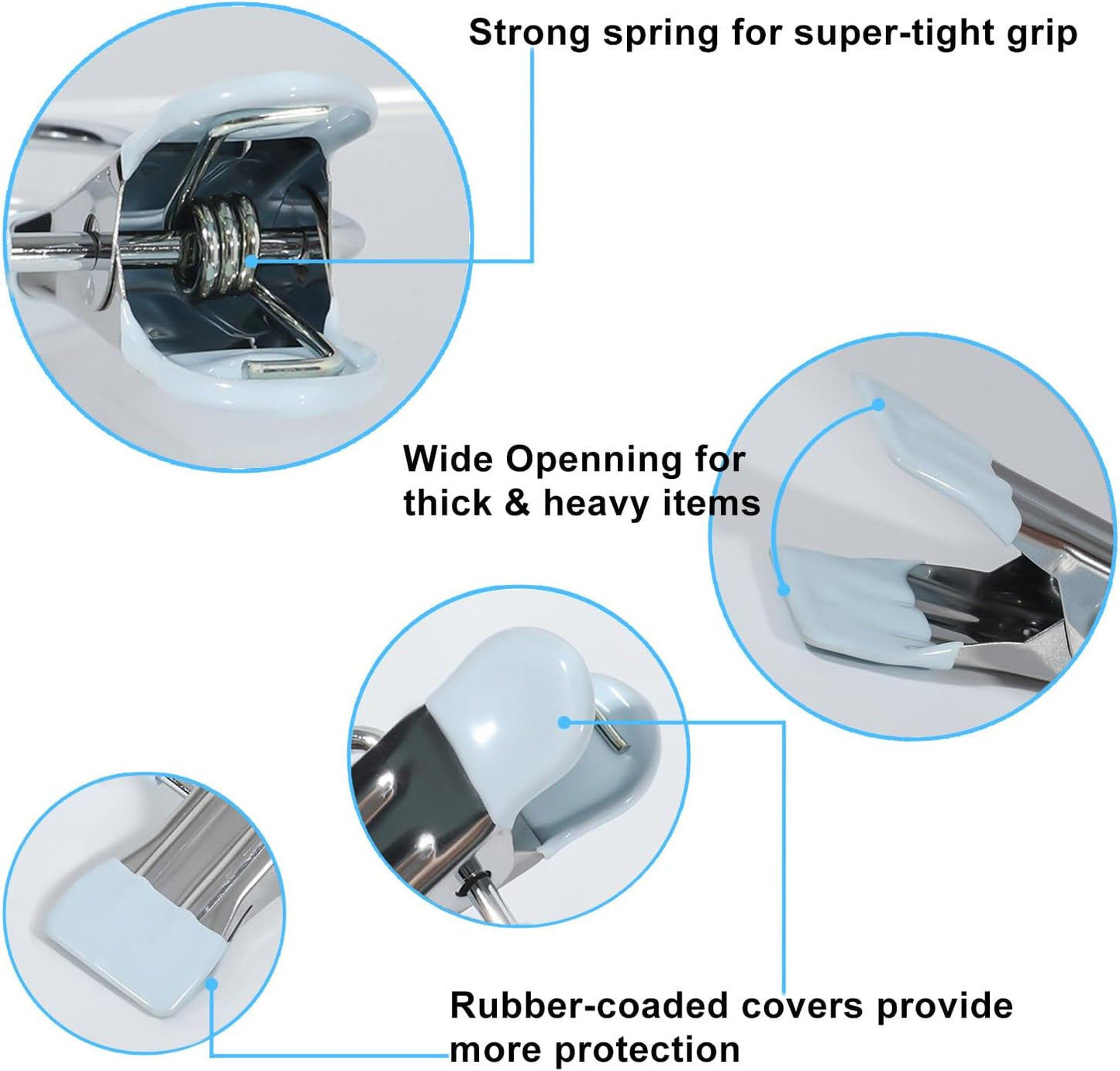 15/30Pcs Upgrade Double Head Clamp Dipped Clothespin for Laundry Hooks with Clips, Boot Holder