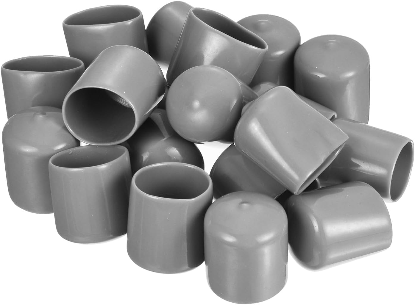 uxcell 20pcs Rubber End Caps Protective Caps 27mm ID Vinyl PVC Round Tube Bolt Cap Cover Screw