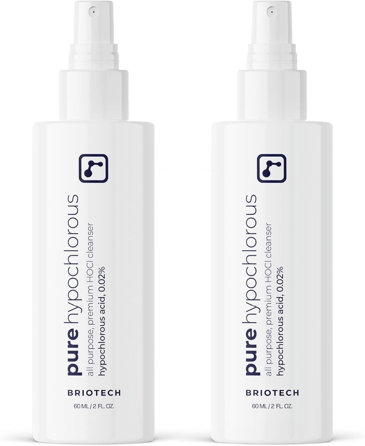 BRIOTECH Pure Hypochlorous Acid Spray and Cleanser, Original Premium HOCl Topical Solution