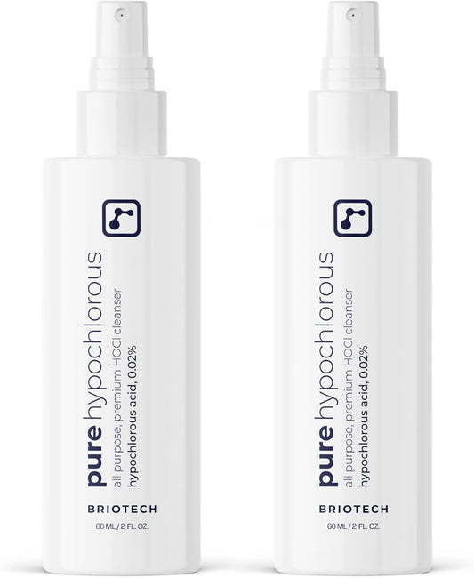 BRIOTECH Pure Hypochlorous Acid Spray and Cleanser, Original Premium HOCl Topical Solution