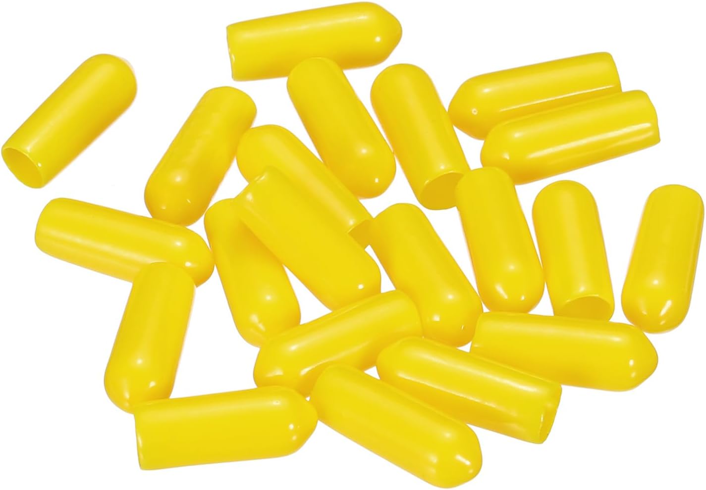 uxcell 20pcs Rubber End Caps 5mm(3/16") ID Vinyl PVC Round Tube Bolt Cap Cover Screw Thread