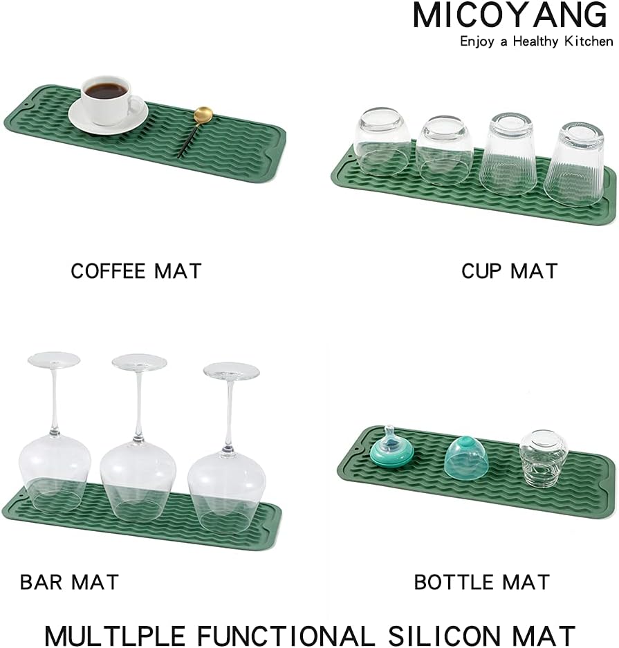Silicone Dish Drying Mat for Multiple Usage,Easy clean,Eco-friendly,Heat-resistant Silicone Mat for