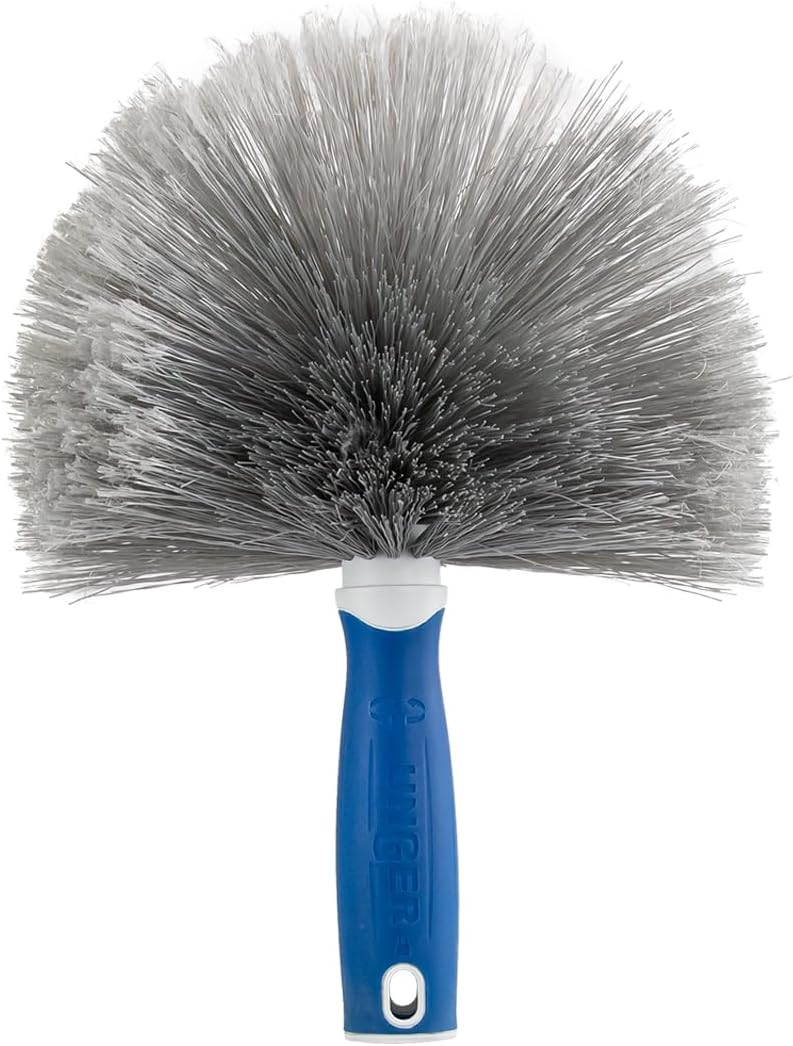 Unger Cobweb & Corner Duster – Dusters for Cleaning, Compatible with Telescopic Poles, Dusting
