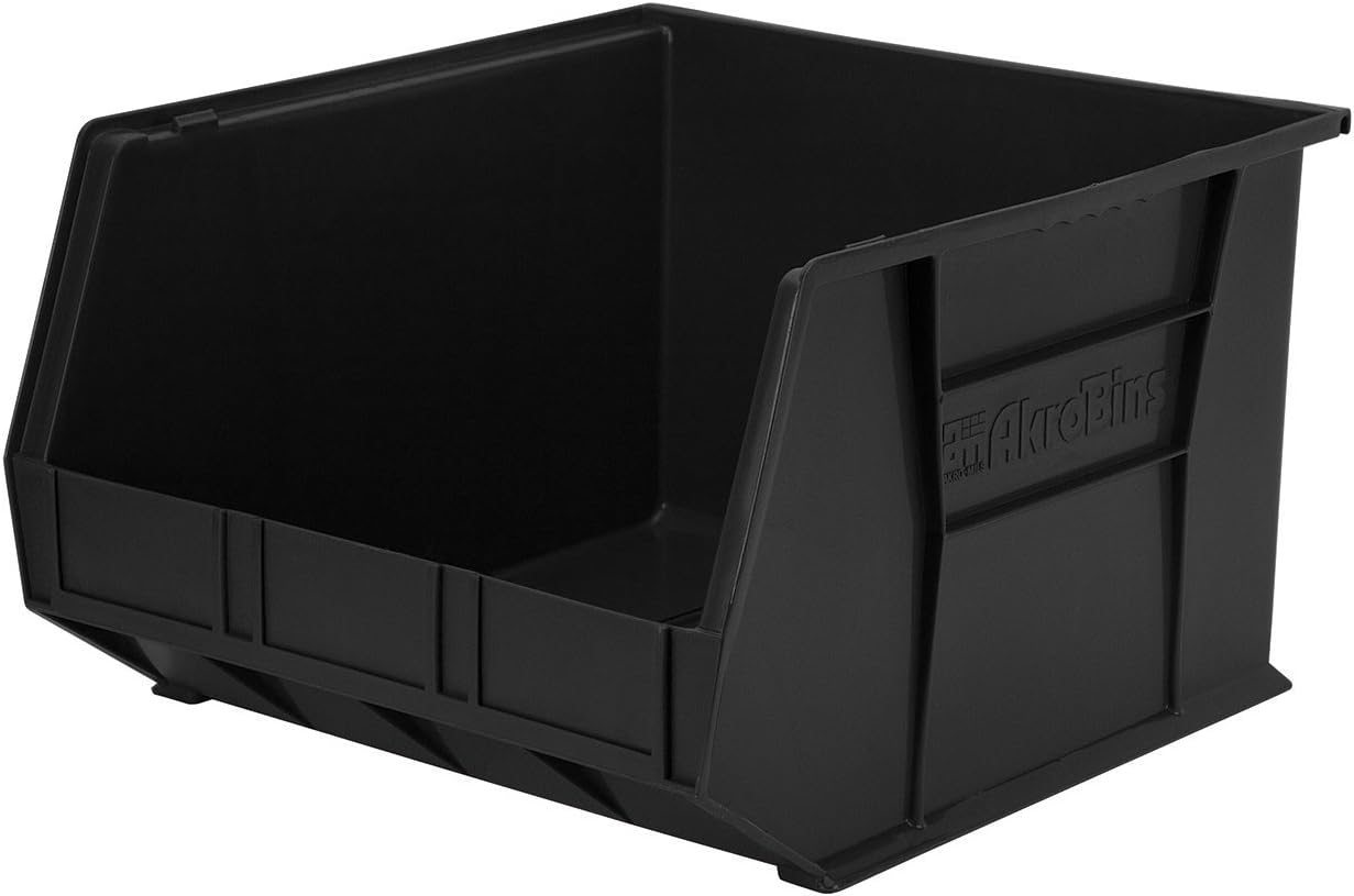 Akro-Mils 30270 AkroBins Plastic Storage Bins, Space-Saving Stackable Bins for Garage, Pantry