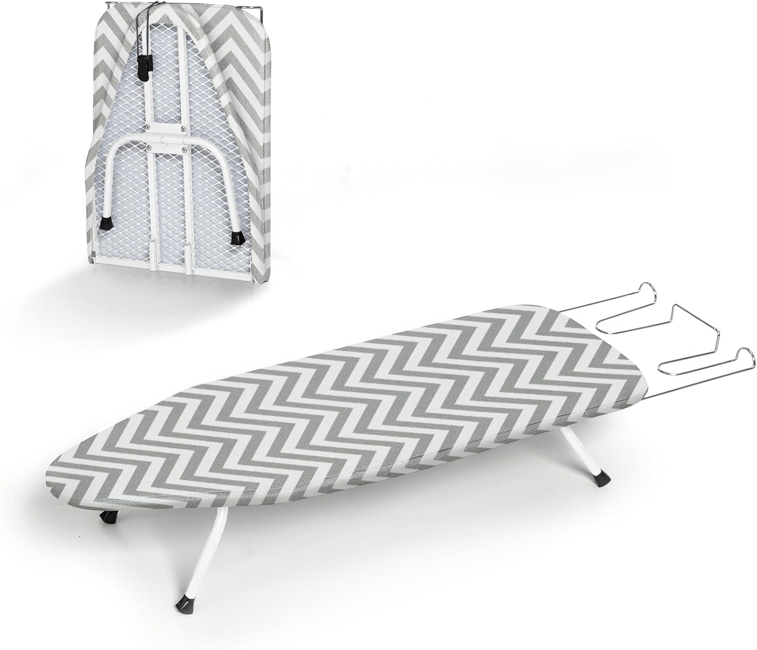 Folding Ironing Board for Small Space, RAINHOL Mini Collapsible Ironing Boards, with Hook, Iron