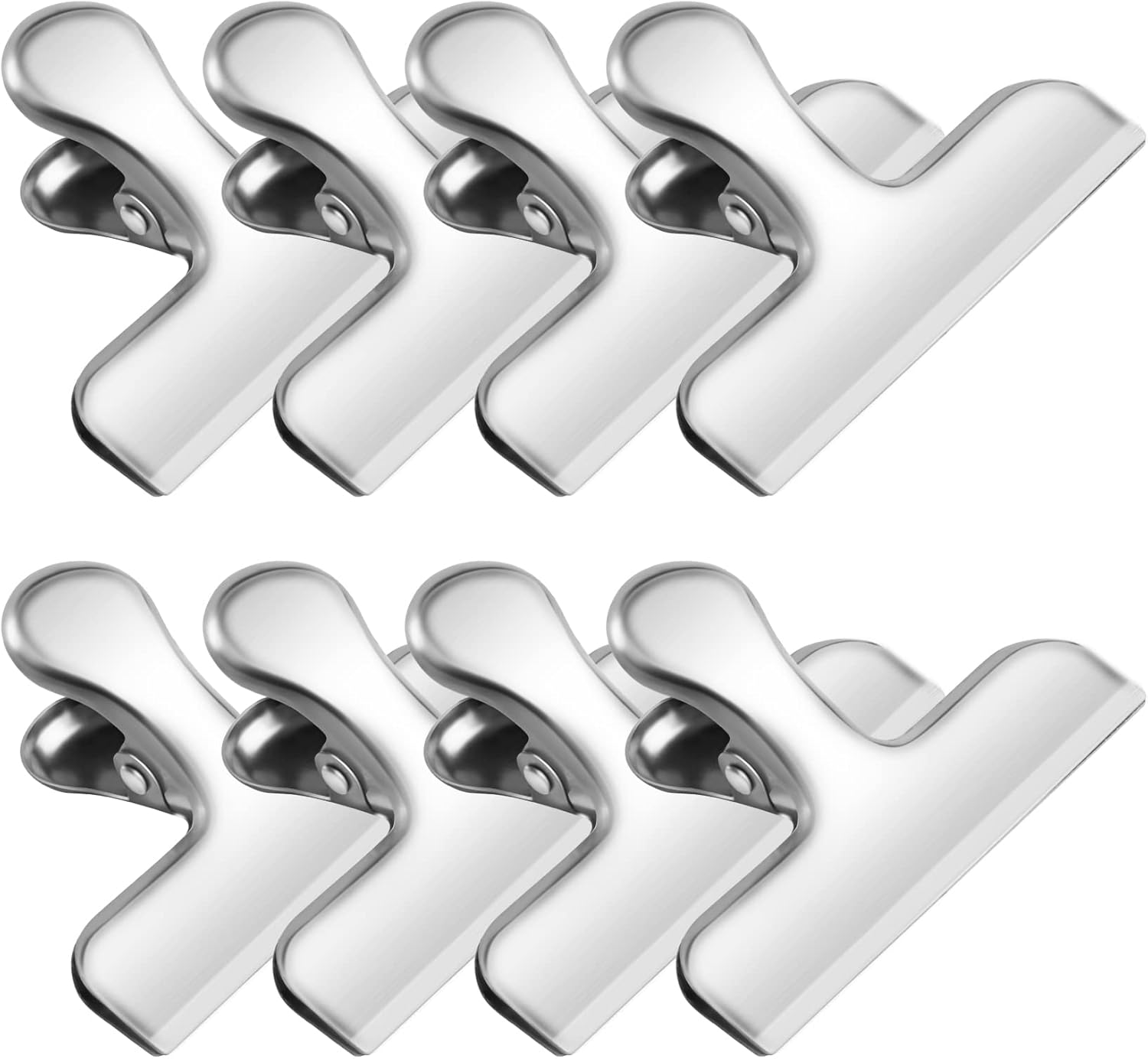 Chip Clips, 8 Pack Stainless Steel Chip Clips, Chip Clips Bag Clips Food Clips, Bag Clips for Food
