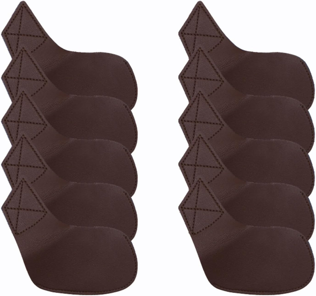 I Golf Iron Headcovers 10pcs PU Fit Both Right-Handed Clubs Golf Club Protector for Titleist
