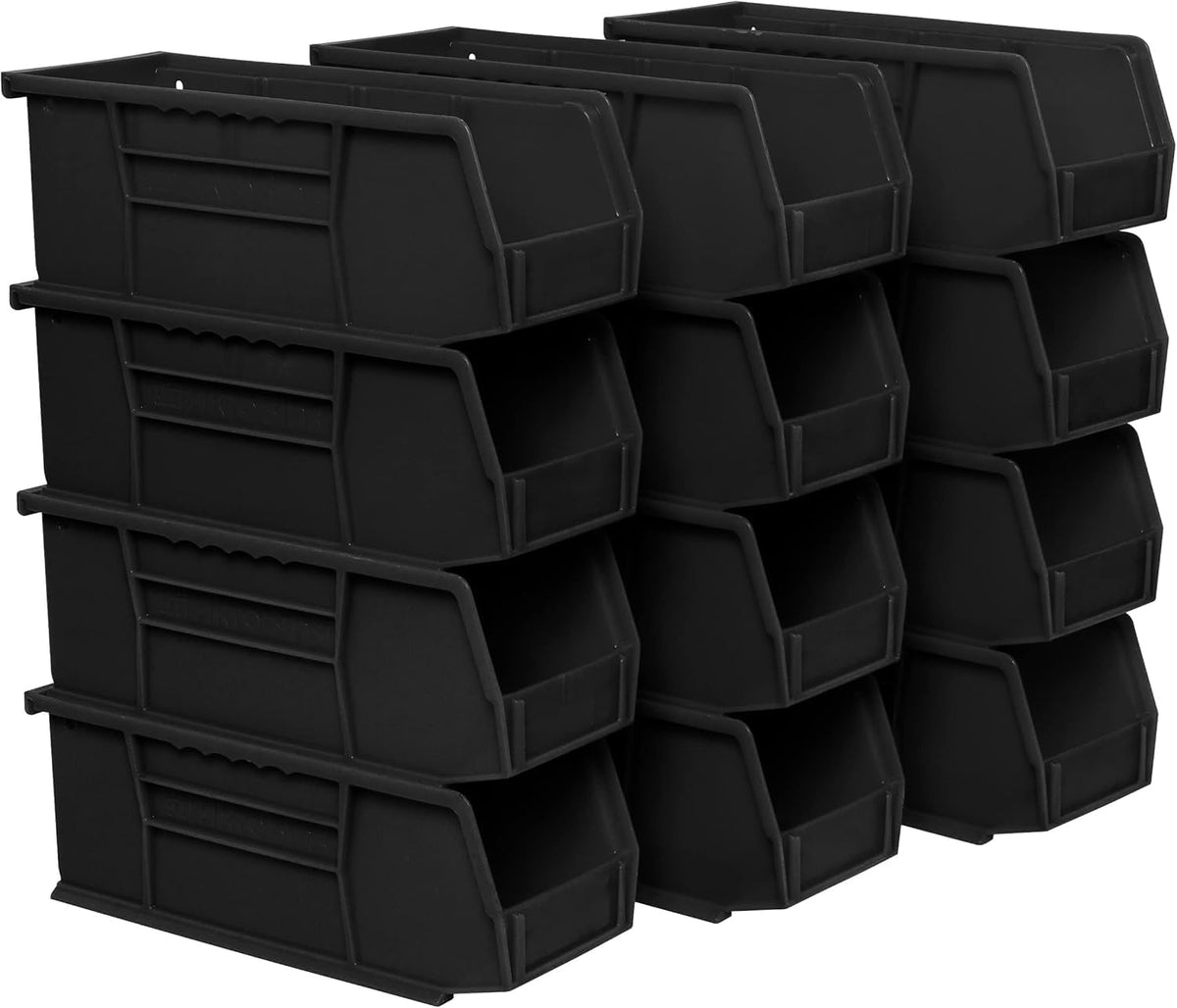Akro-Mils 30224 AkroBins Plastic Storage Bins, Space-Saving Stackable Bins for Garage, Pantry
