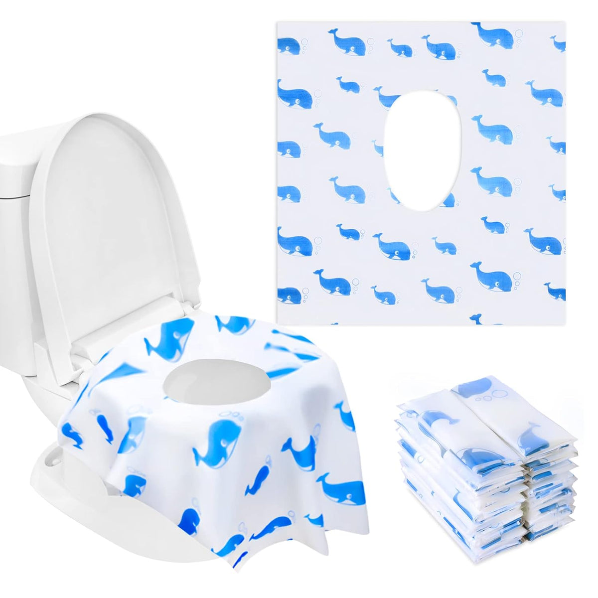 20 Pack Toilet Seat Covers Disposable, Extra Large Disposable Toilet Seat Covers for Adults