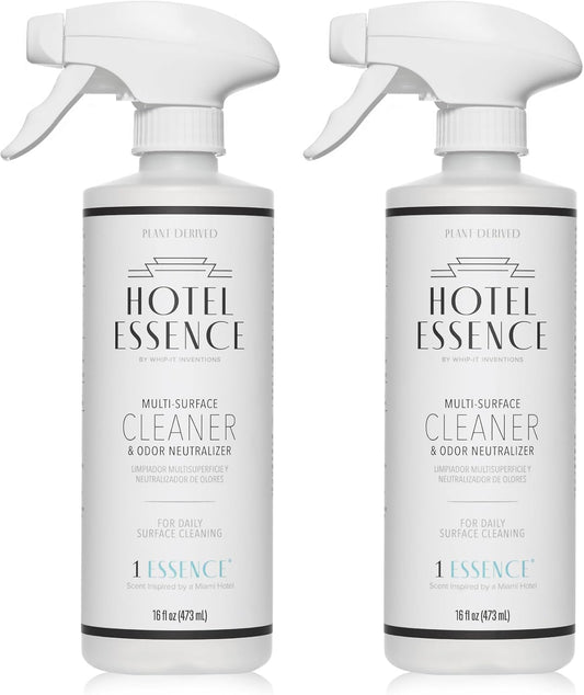 Hotel Essence Cleaner: Plant-Based Multi-Surface Cleaner & Odor Neutralizer, 16 oz, Leather