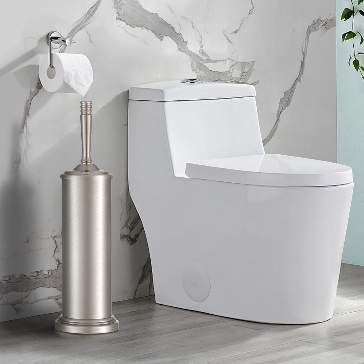 Hioflyme Stainless Steel Toilet Brush and Holder Set – view 7