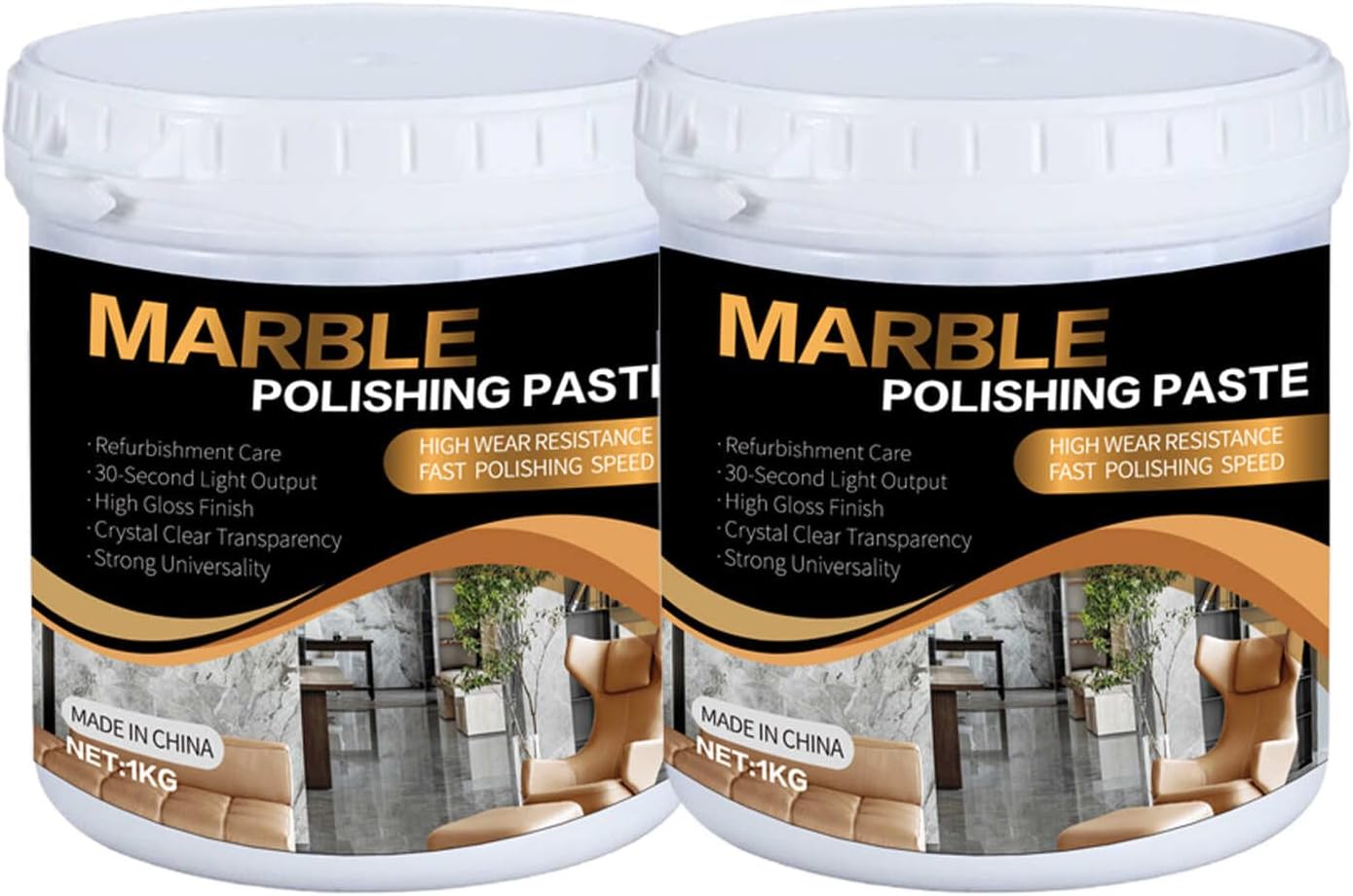 Marble Polishing Paste Kit, Marble Polishing Compound, Countertop Cleaner, Quartz Polish, Sealant &