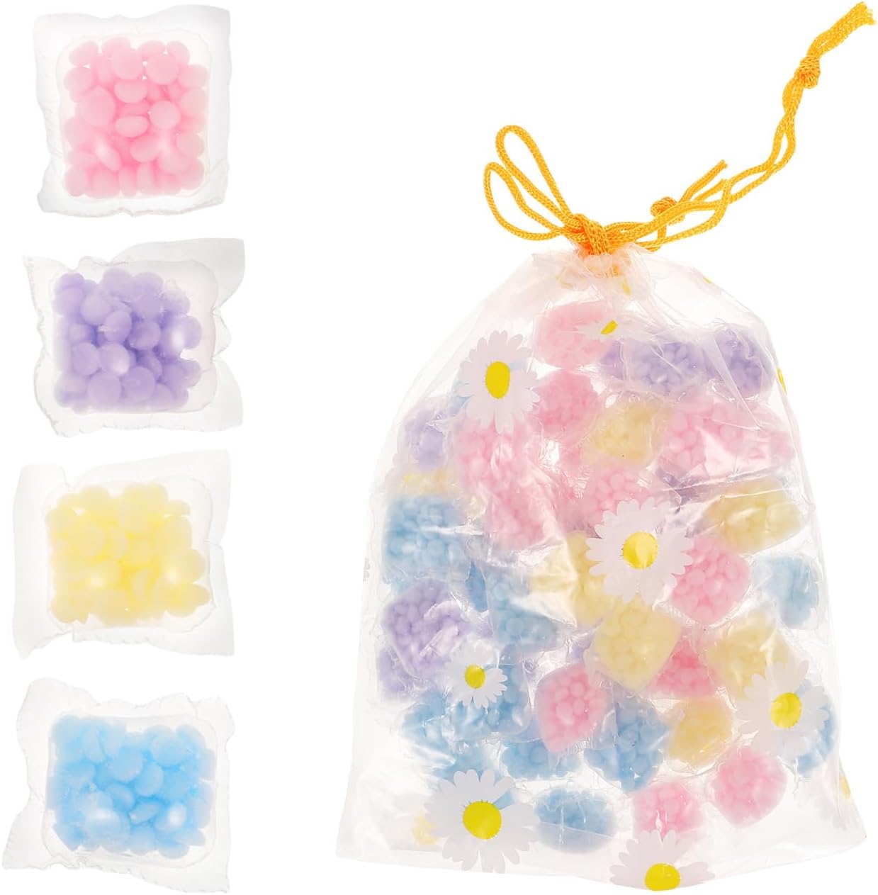 Artibetter Laundry Scent Booster Beads 50pcs In-Wash Fragrance Booster Laundry Freshener Beads