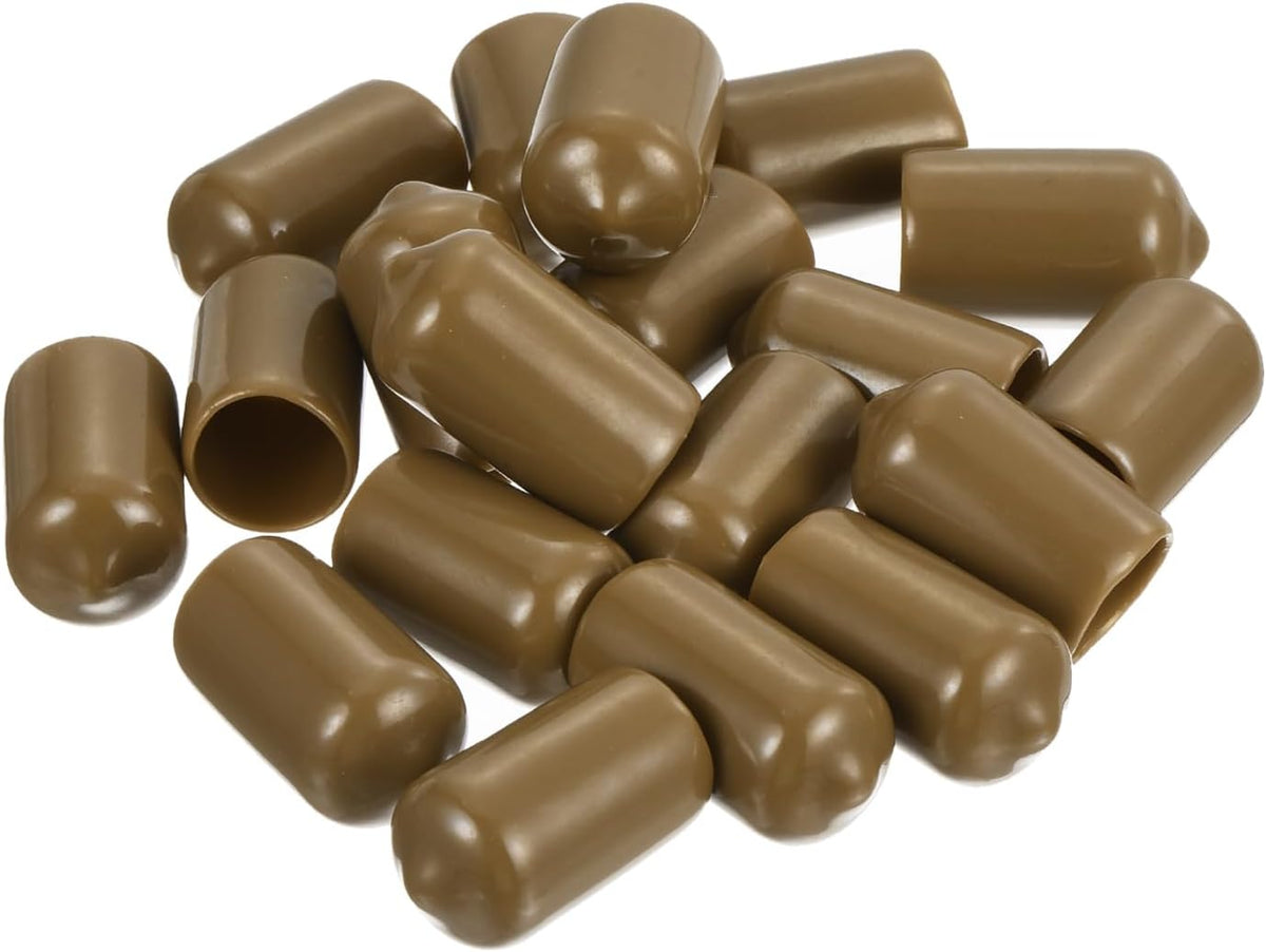 uxcell 20pcs Rubber End Caps 11.5mm ID Vinyl PVC Round Tube Bolt Cap Cover Screw Thread Protectors