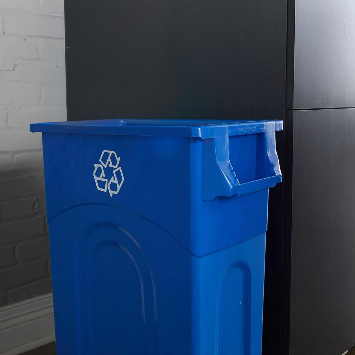 United Solutions Highboy Recycling Container, 23 Gallon, Space Saving Slim Profile and Easy Bag