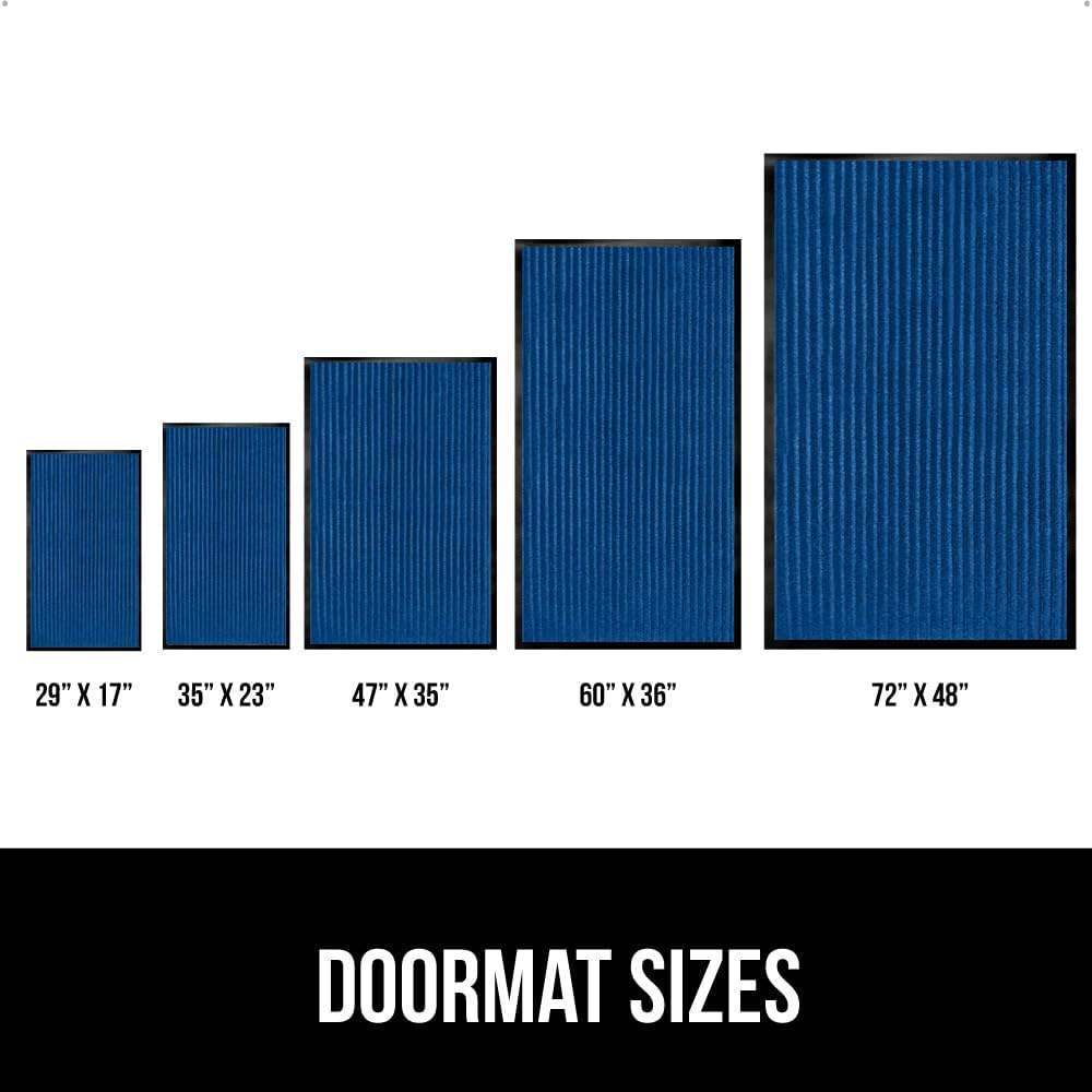 GORILLA GRIP Traffic Guard Door Mat, 72x48, Heavy Duty Welcome Mats, Commercial Office Space