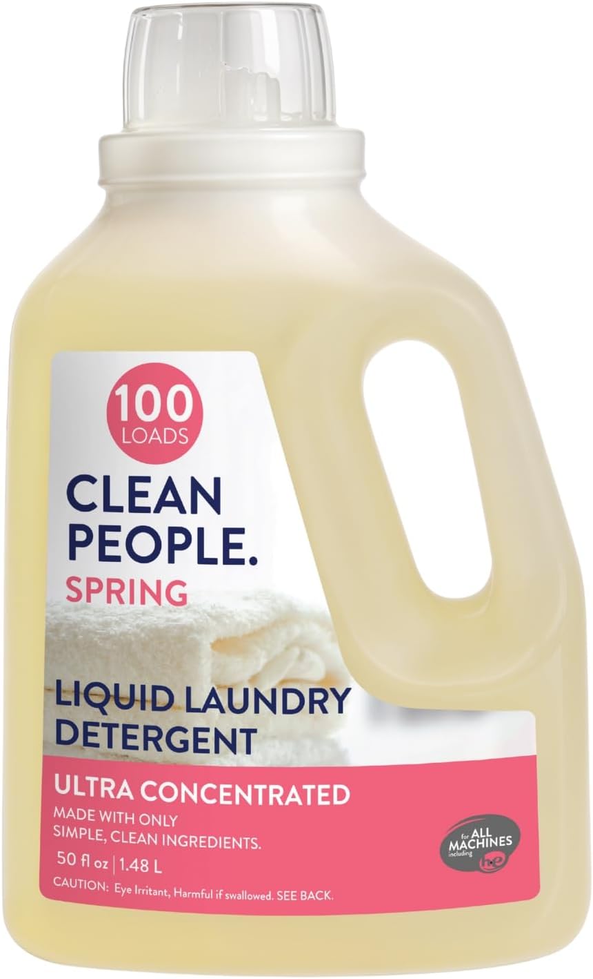 The Clean People Liquid Laundry Detergent - Recyclable Packaging, Stain Fighting - Ultra
