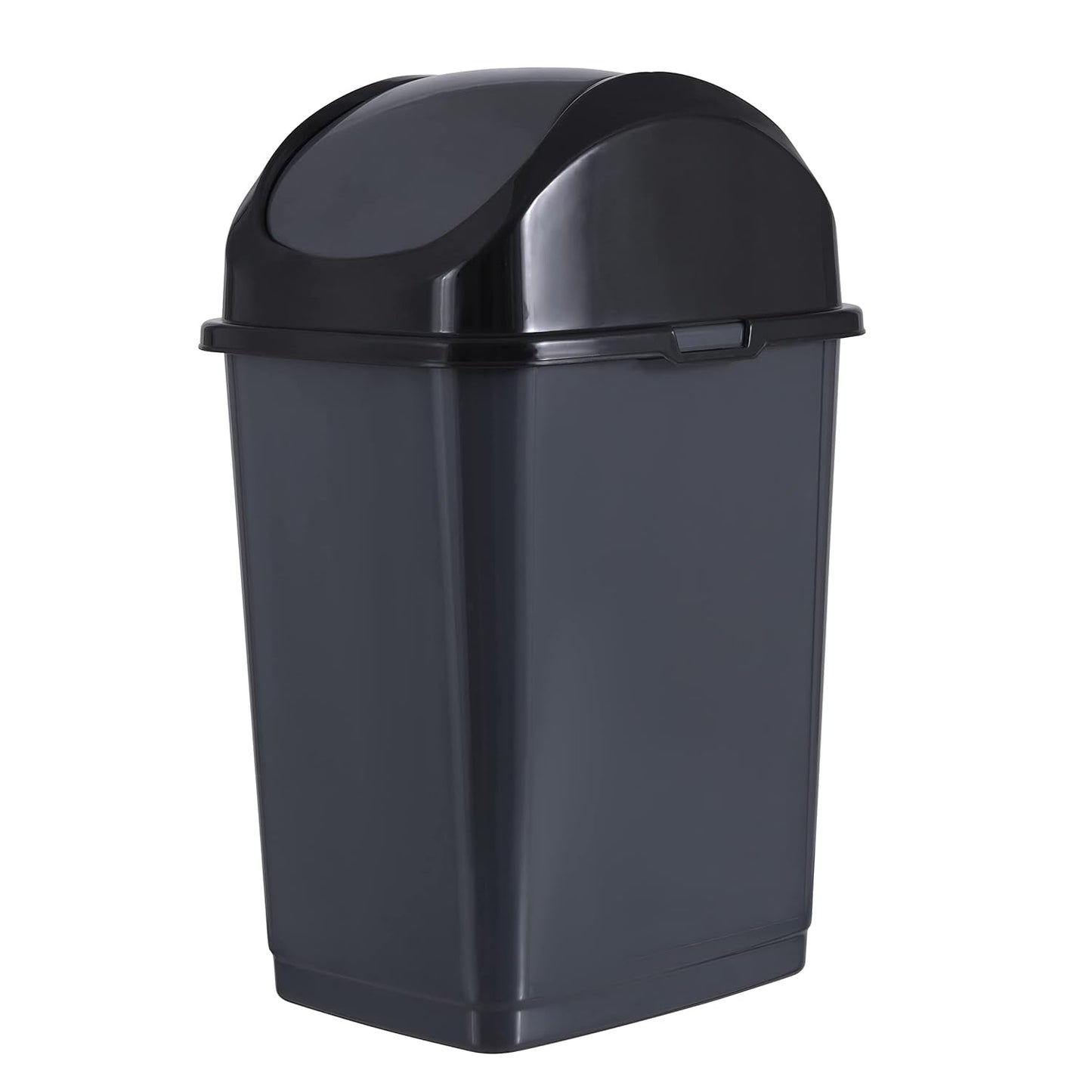 Superio Kitchen Trash Can with Swing Top Lid 9 Gallon Slim Waste Bin 37 Qt Sturdy Plastic Garbage