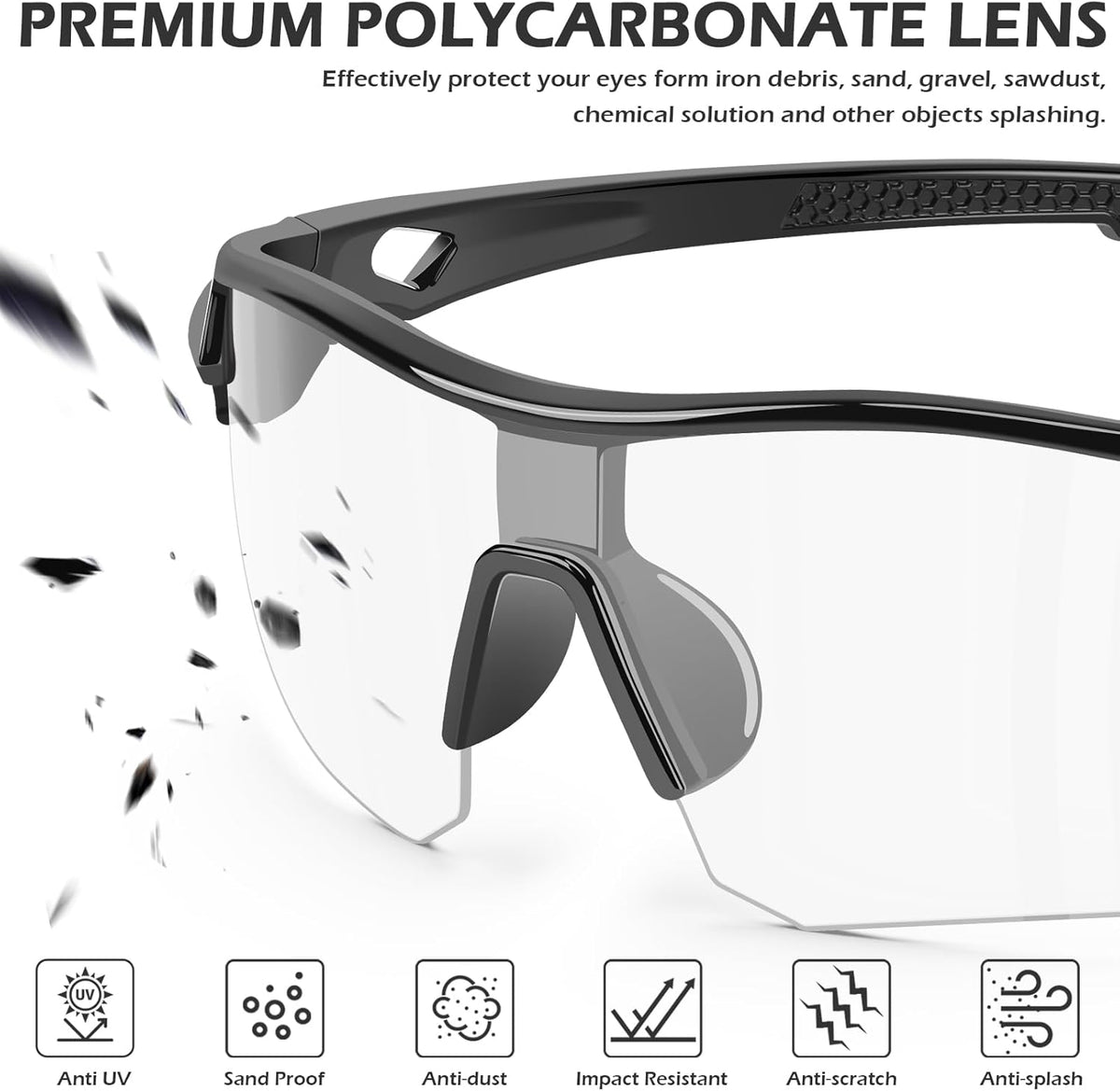 OXG 12 Pack Safety Glasses for Men Women, ANSI Z87.1 Safety Goggles Impact Resistant Protective