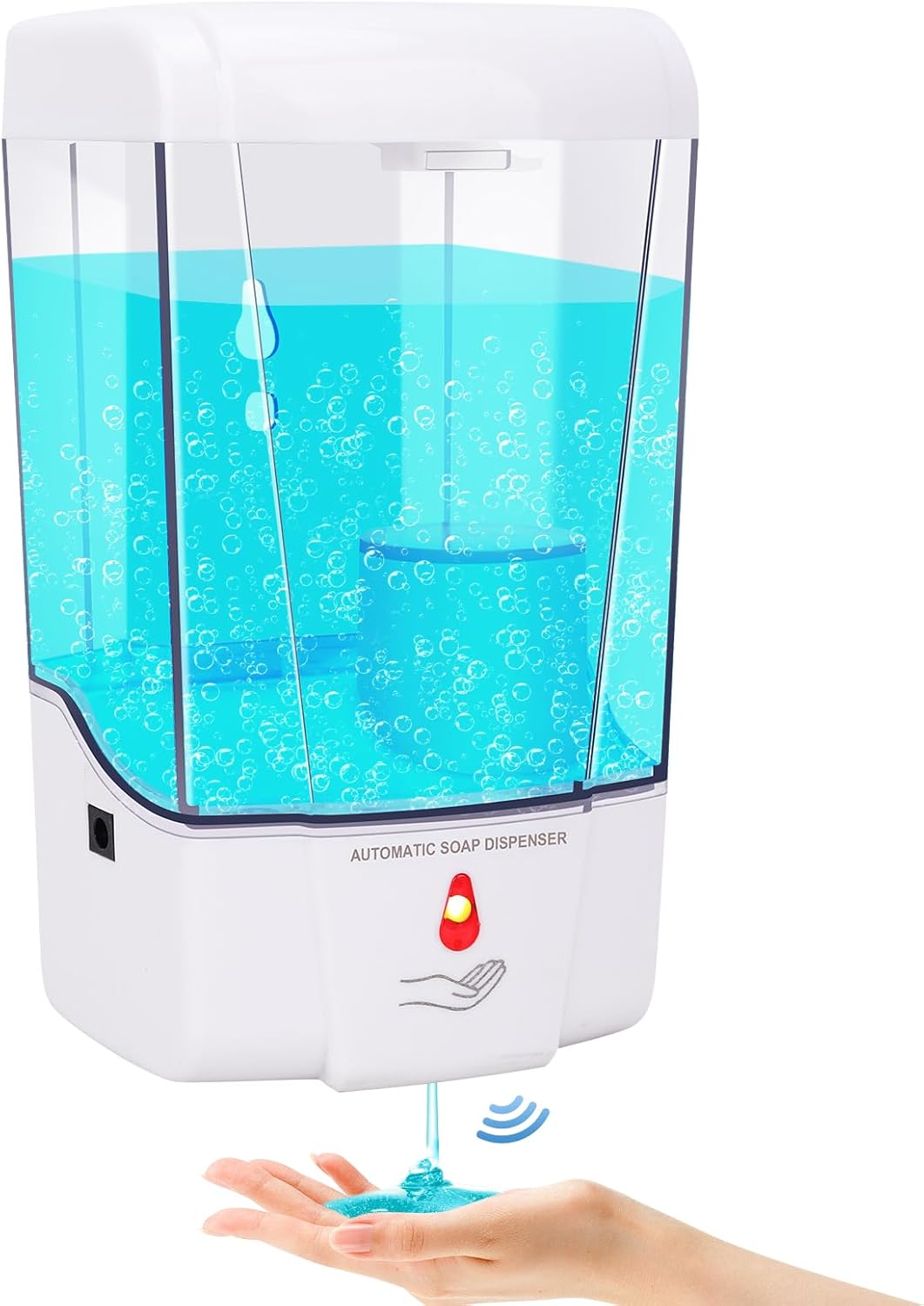 Automatic Soap Dispenser Wall Mounted: 700ml/23.7oz Commercial Hand Soap Dispenser Wall Mount