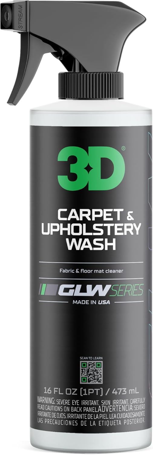3D Carpet & Upholstery Cleaner, GLW Series | Ultra Powerful Stain Eliminator | Car Carpet, Seats