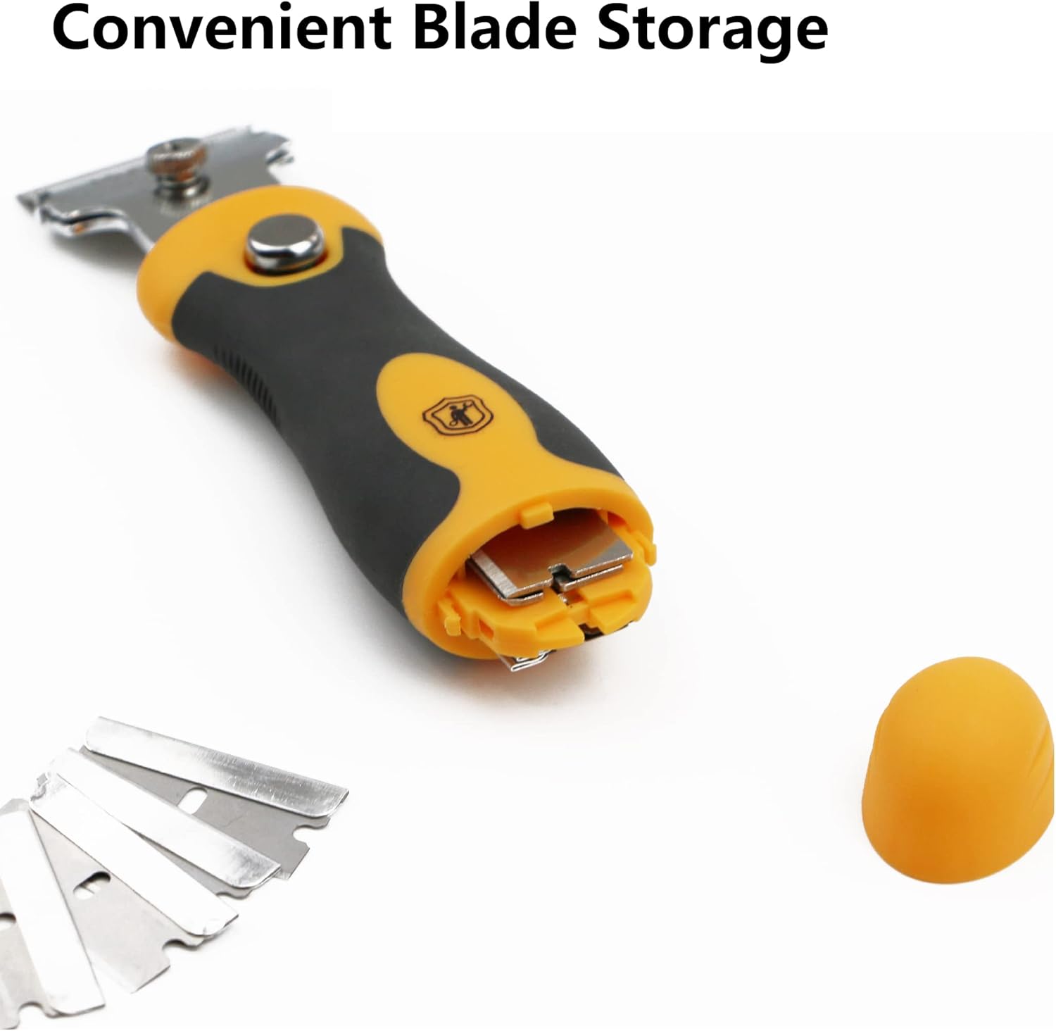 MulWark Razor Blade Scraper | 2 Handles Razor Scraper Set With Extra 12pcs Blades Heavy Duty Paint