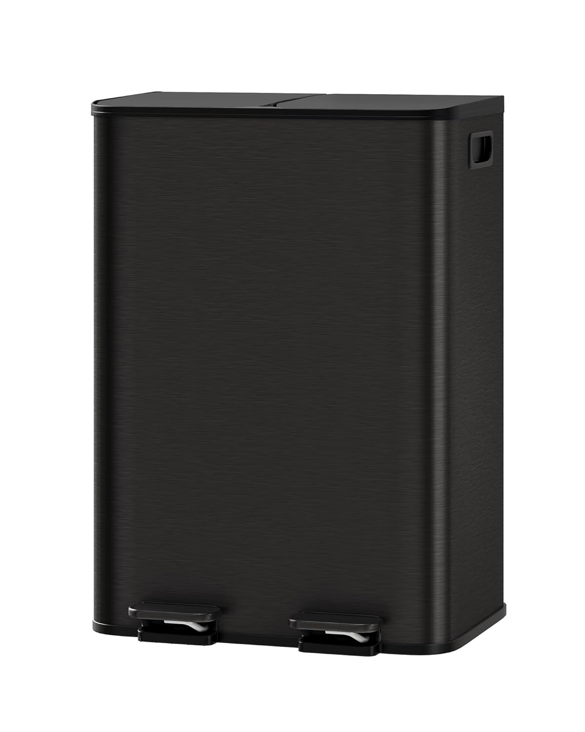 GarveeHome 2 x 8 Gallon Stainless Steel Double Trash Can with Lid for Kitchen, Large Dual Trash and