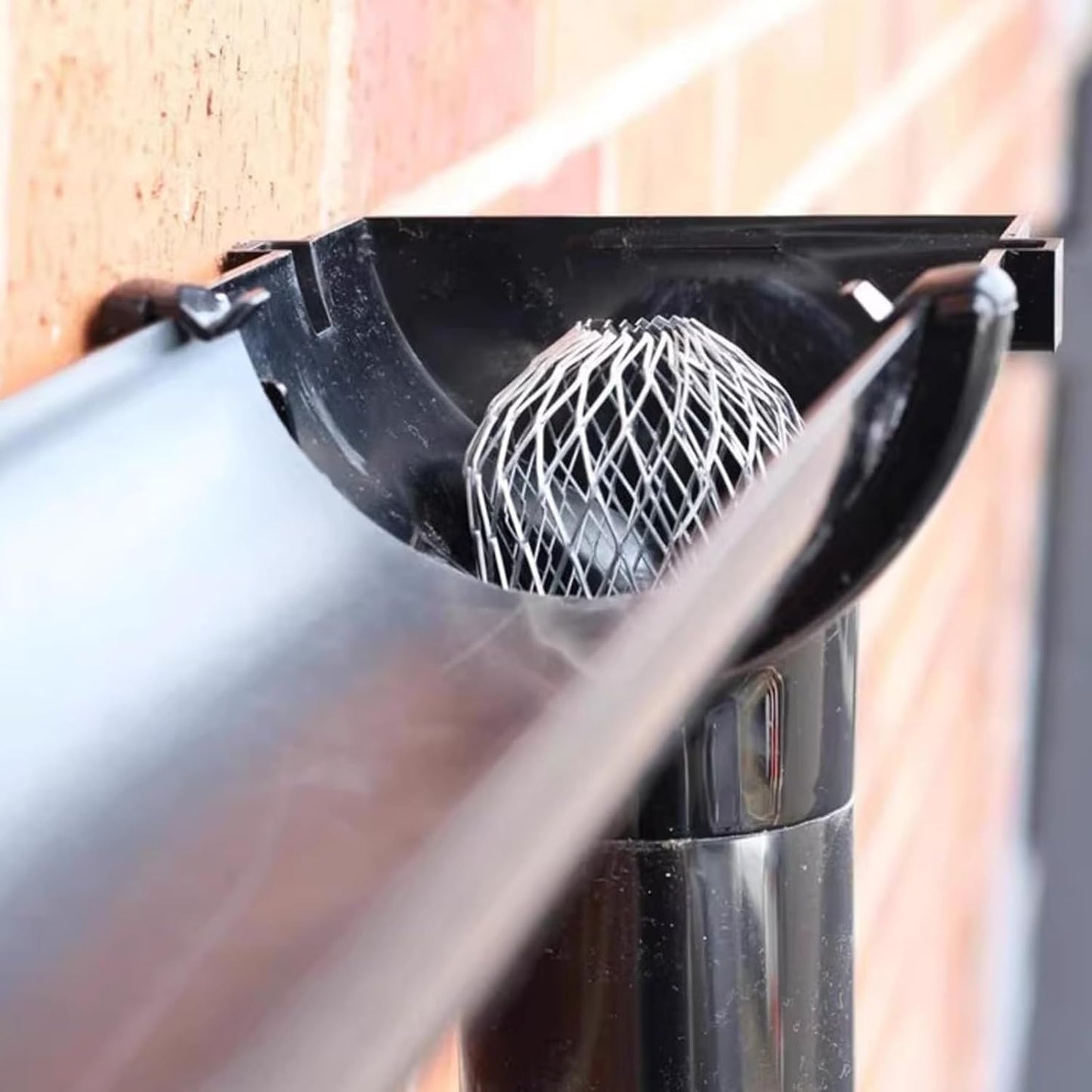 6 Pack Downspout Guard Filter, Gutter Downspout Guard Gutter Guard Strainer Mesh Aluminum