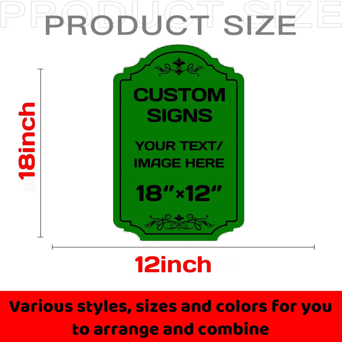 Personalized Aluminum Metal Signs - Weatherproof, Custom Text & Picture, Multiple Sizes - Hazard