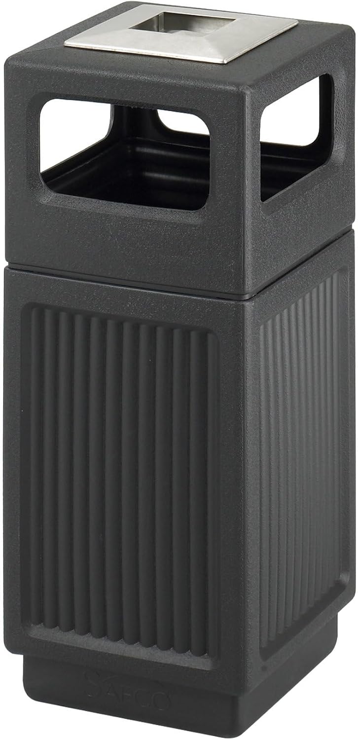 Safco Canmeleon Trash Can, 30 Gallons, Indoor and Outdoor Use, Durable & Weather-Resistant