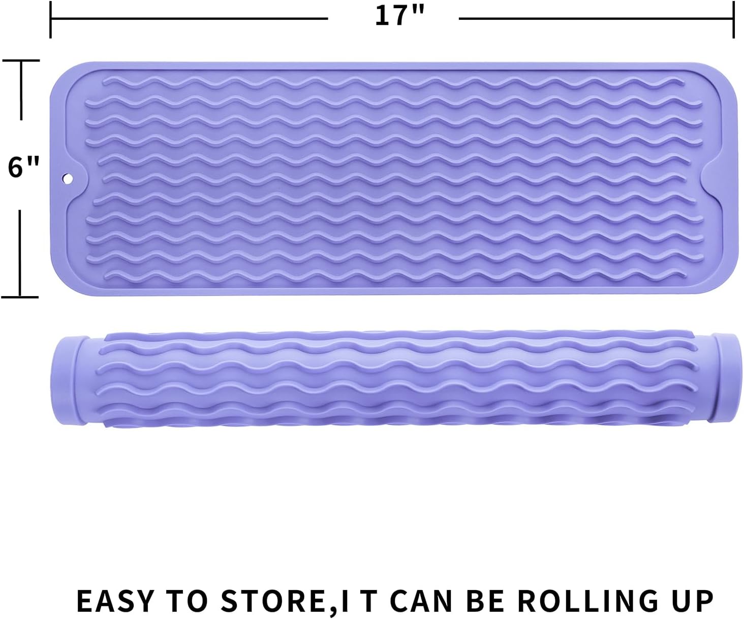Silicone Dish Drying Mat for Multiple Usage,Easy clean,Eco-friendly,Heat-resistant Silicone Mat for