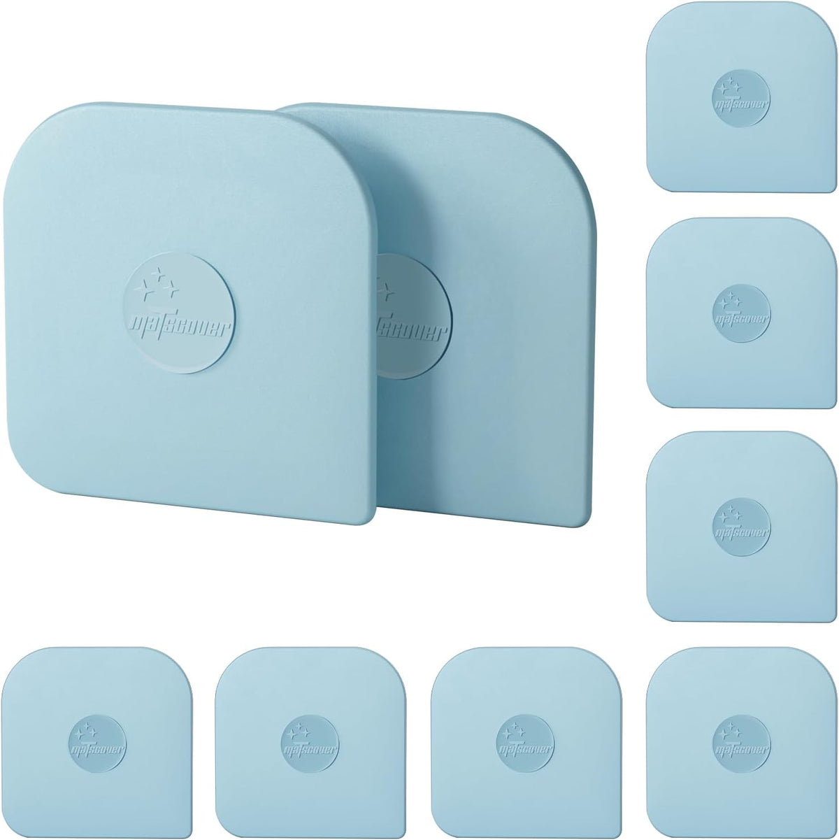 Pan Scraper, 10 Pcs Plastic, Non Scratch for Cast Iron, Pot and Pan Cleaning, Sturdy Scraper