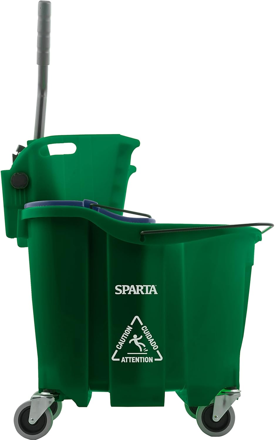 Carlisle FoodService Products Omnifit Mop Bucket with Side Press Wringer and Soiled Water Insert
