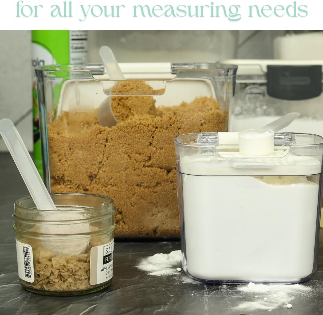 4 Pack – 2 Tablespoon Plastic Measuring Scoop – 1/8 cup / 29.6cc / 29.6 ml / 1 oz. – for Protein