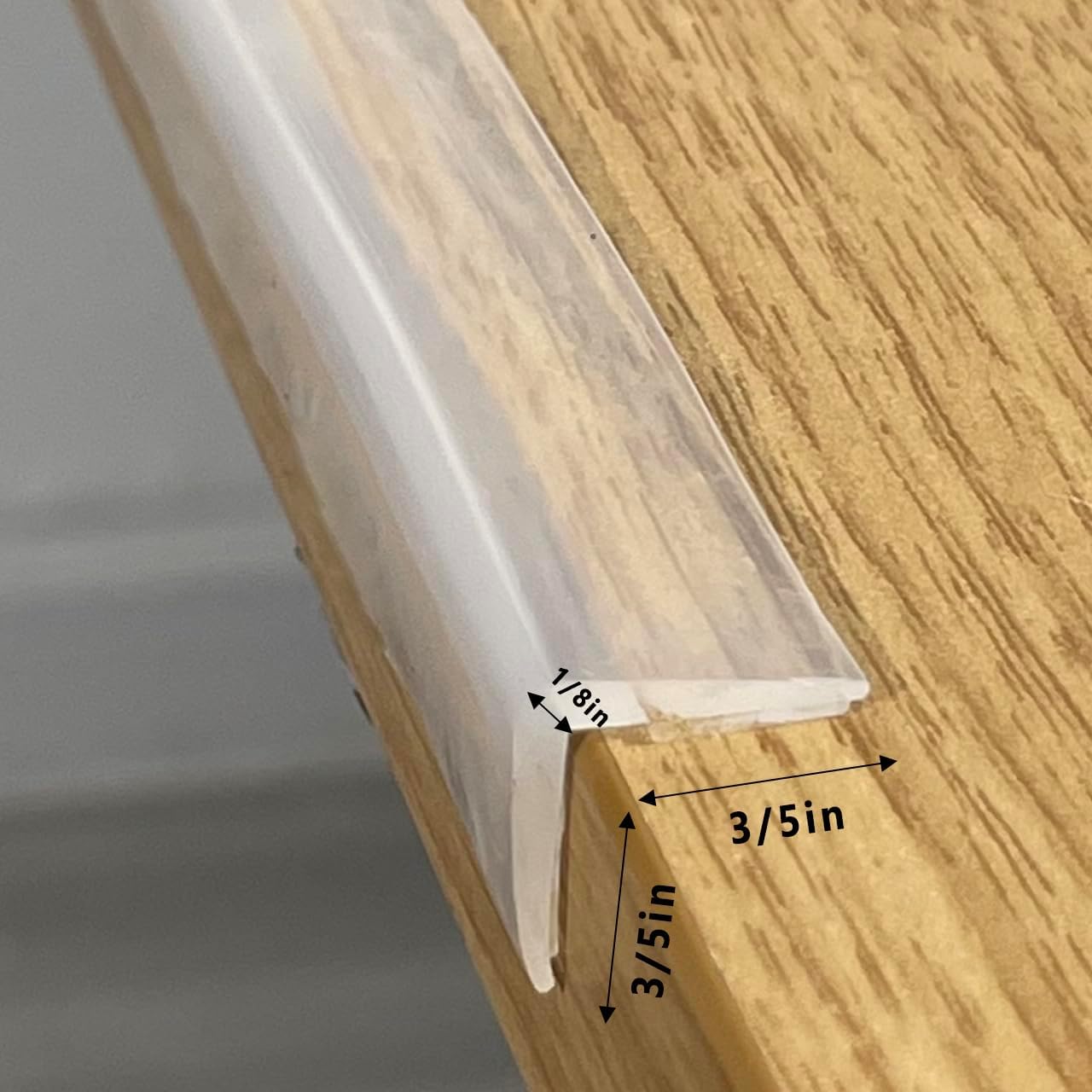 Edge Protector 100% Silicone, Baby Proofing Clear Table Corners Guards, Pre-Taped Adhesive Soft for