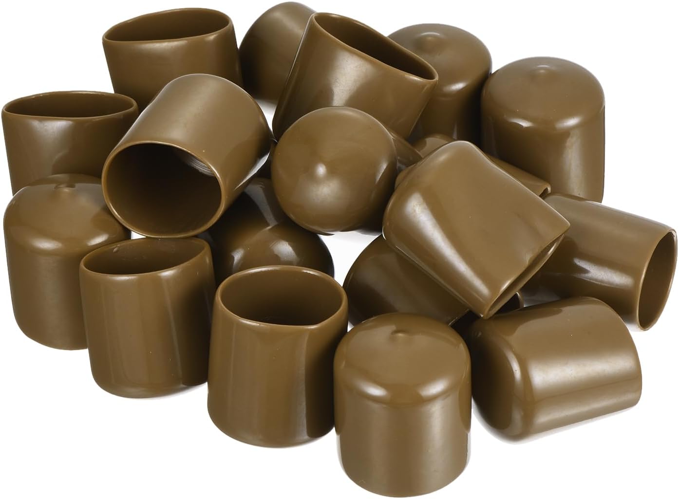 uxcell 20pcs Rubber End Caps 27mm(1 1/16") ID Vinyl PVC Round Tube Bolt Cap Cover Screw Thread