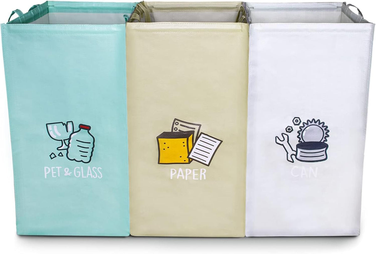 Recycling Bags,Separate Recycling Waste Bin Bags for Kitchen Home, Trash and Recycle Bin