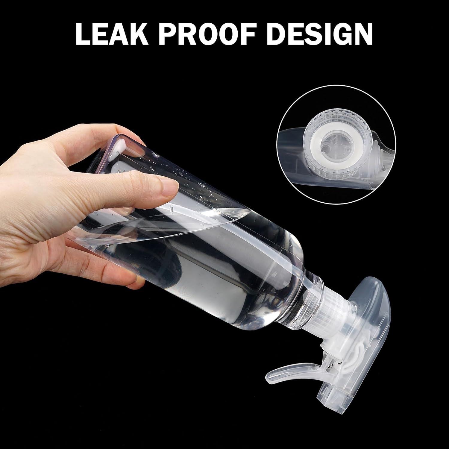 Plastic Spray Bottles Empty Spray Bottle 16.9oz/500ml 2 Pack Heavy Duty Spraying Bottles