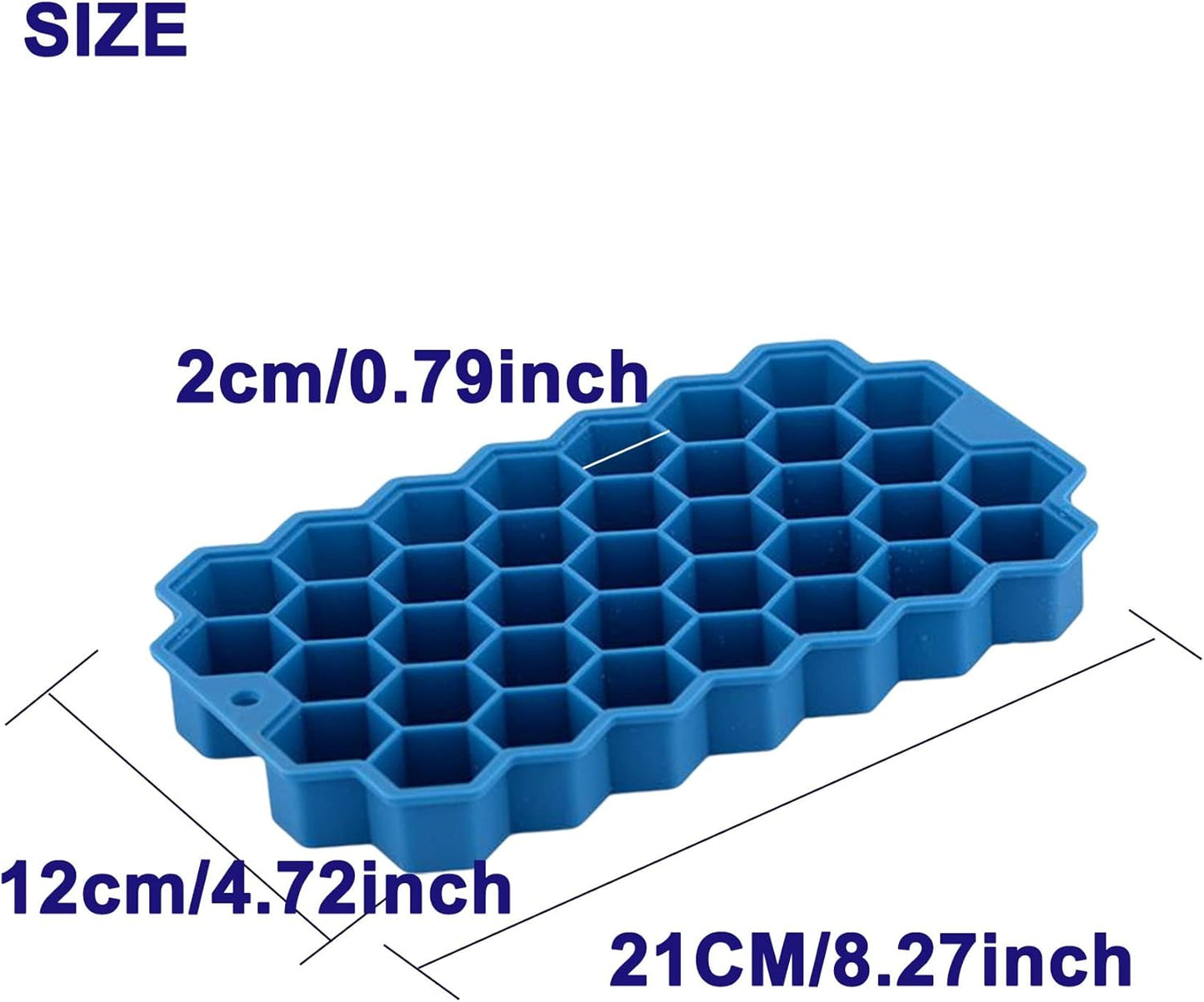 2 Pack Ice Cube Tray,Silicone Ice Trays for Whiskey,Cocktail,Coffee,Freezer,Chilled Drinks(Pink and